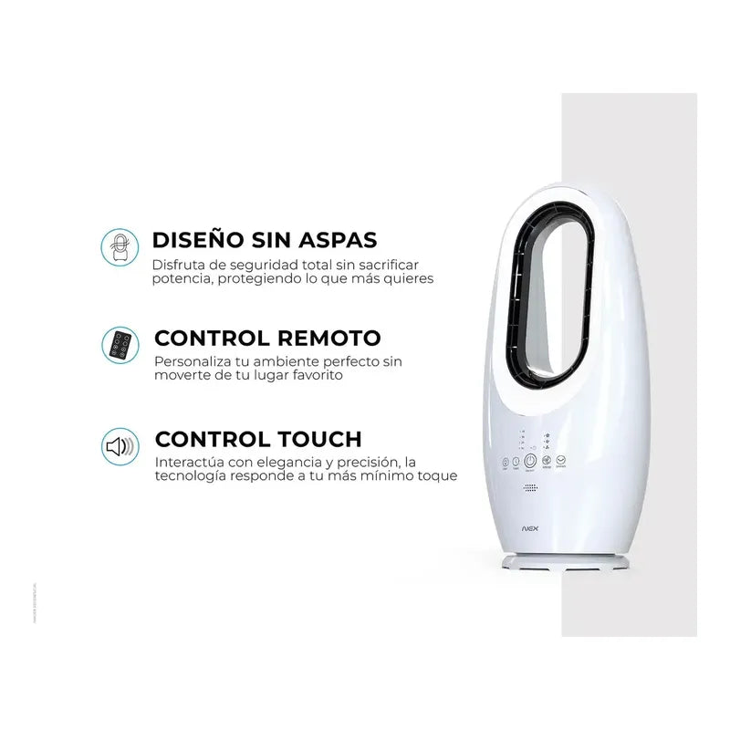 Ventilador Sin Aspas 40w Blanco 58 Cm 60 Blanco No Aplica 0