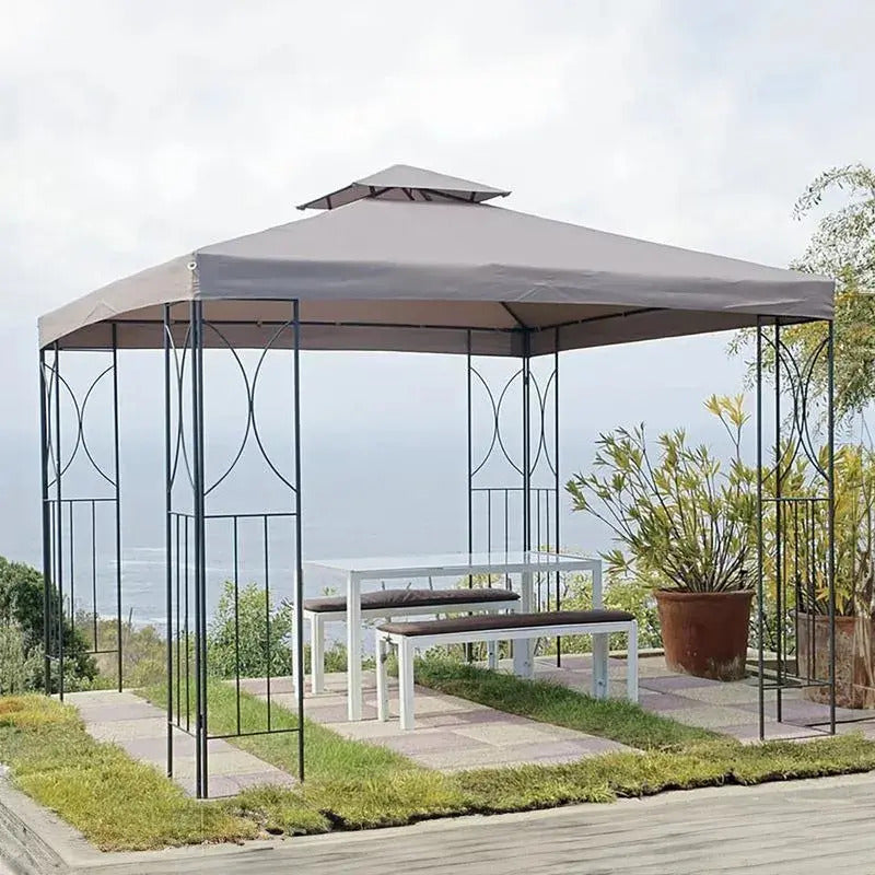 Toldo Pérgola Taupe Poliéster 300x300x275 Cm Taupe