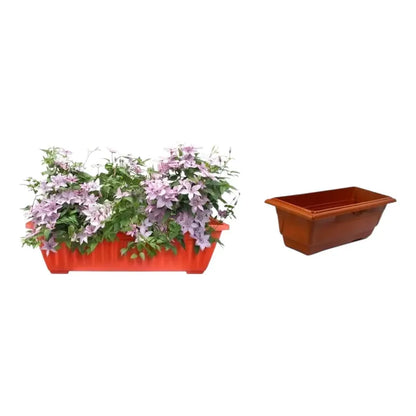 Macetero Tipo Jardinera Colonial. 45cm Terracota