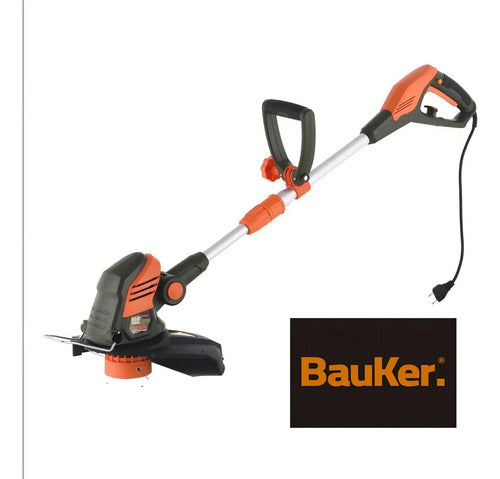 Orilladora Eléctrica Bauker 550w Hilo 32 Cm Eje Curvo Verde