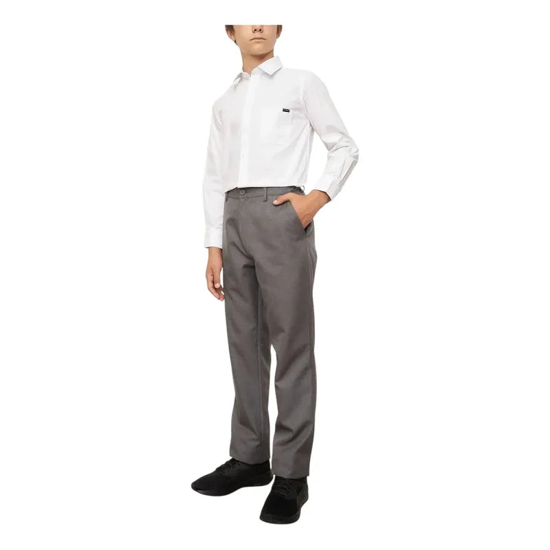Pantalón Holley Escolar Niño Gris Lisa 16