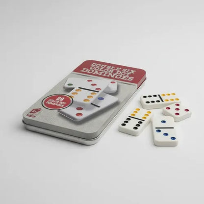 Juego De Domino 28 Piezas En Caja Metalica