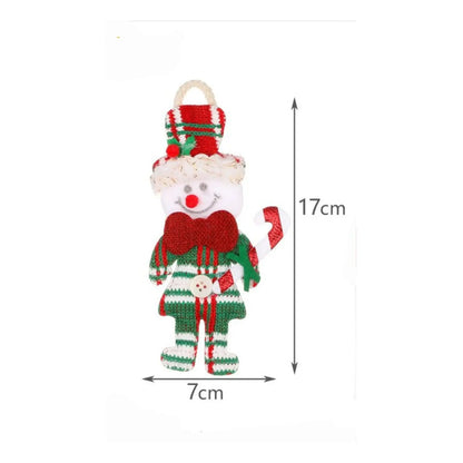 Pack De 3 Adornos Navideños De 17x7 Cm Rojo