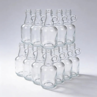 Pack 12 Mini Botella De Vidrio 50ml Con Asa Vidrio