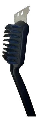Escobilla Cepillo Para Limpiar Parrilla 2 En 1. Bbq 30cm Negro