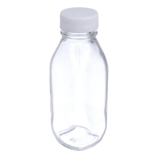 Pack 6 Frascos De Vidrio Para Jugos Con Tapa Plástica 500ml Vidrio