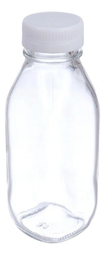 Pack 6 Frascos De Vidrio Para Jugos Con Tapa Plástica 500ml Vidrio
