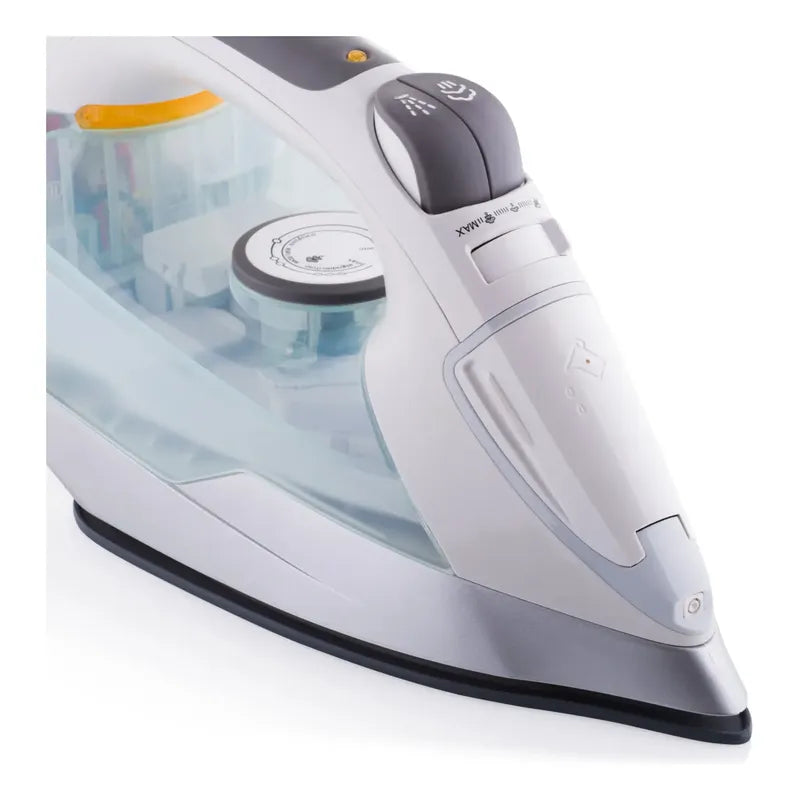Plancha A Vapor Recco 2000w Suela Cerámica Antiadherente Blanco