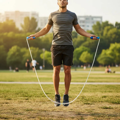 Cuerda Para Saltar Cardio Crossfit Deporte Velocidad Azul Azul