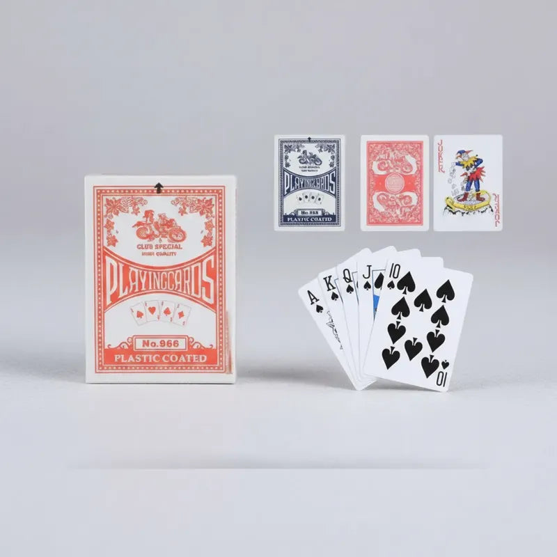 Baraja De Cartas De Poker Con Núcleo Gris 290g Blanco Varios