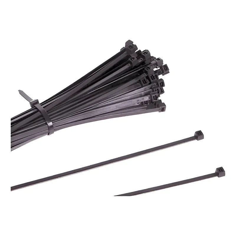 Precintos Plasticos Nylon 100 Unidades 2.5mm X 200mm (20cm) Negro