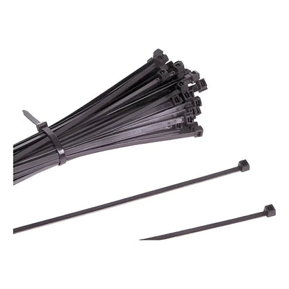 Precintos Plasticos Nylon 100 Unidades 2.5mm X 200mm (20cm) Negro