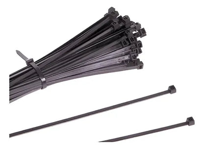 Precintos Plasticos Nylon 100 Unidades 2.5mm X 200mm (20cm) Negro