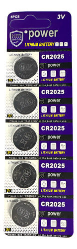 Pack 2 Blister Pilas Botón Cr2025 De Litio 3v De 5 Und