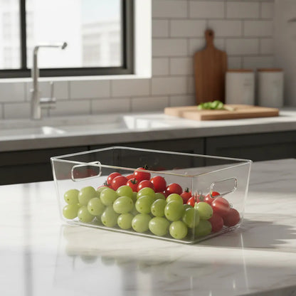 Caja Organizadora Para Refrigerador 13cmx26.5cmx17cm Transparente