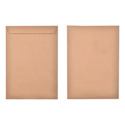50 Sobres De Papel Kraft A4 Autocierre Rápido 32x23cm Marrón Marrón Claro Liso