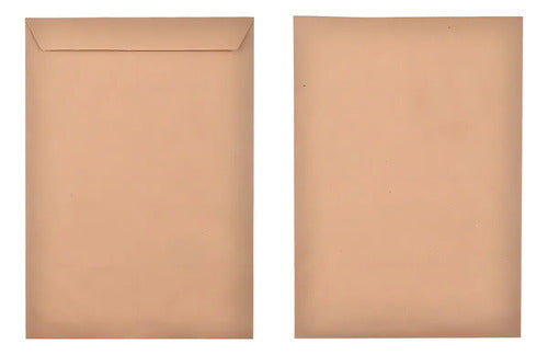 50 Sobres De Papel Kraft A4 Autocierre Rápido 32x23cm Marrón Marrón Claro Liso