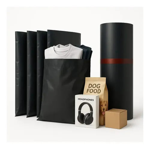 Pack 100 Bolsas Courrier Autoadhesivas Embalaje Envios 35x45 Negro