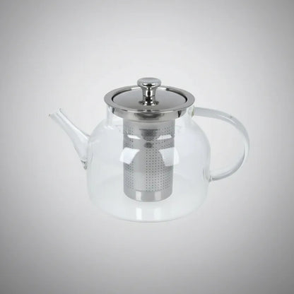 Tetera Infusor De Vidrio Té Infusor Acero Inoxidable 1.8l Transparente