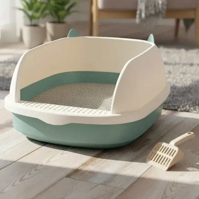 Arenero Para Gato Bandeja Sanitaria 40x33 Con Borde Antiderr