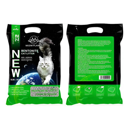 Arena Sanitaria Gato 8kg Bentonita Aglutinante Manzana