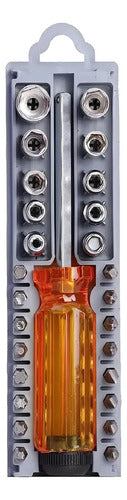 Set Destornillador Y Dados 28 Piezas