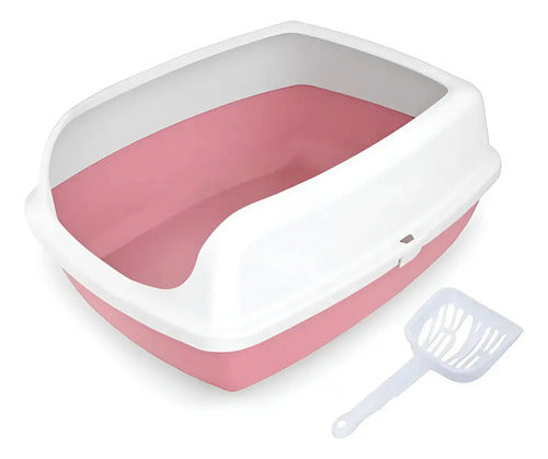 Arenero Grande Gato Xl Bandeja Sanitaria 56x42 Antiderrame