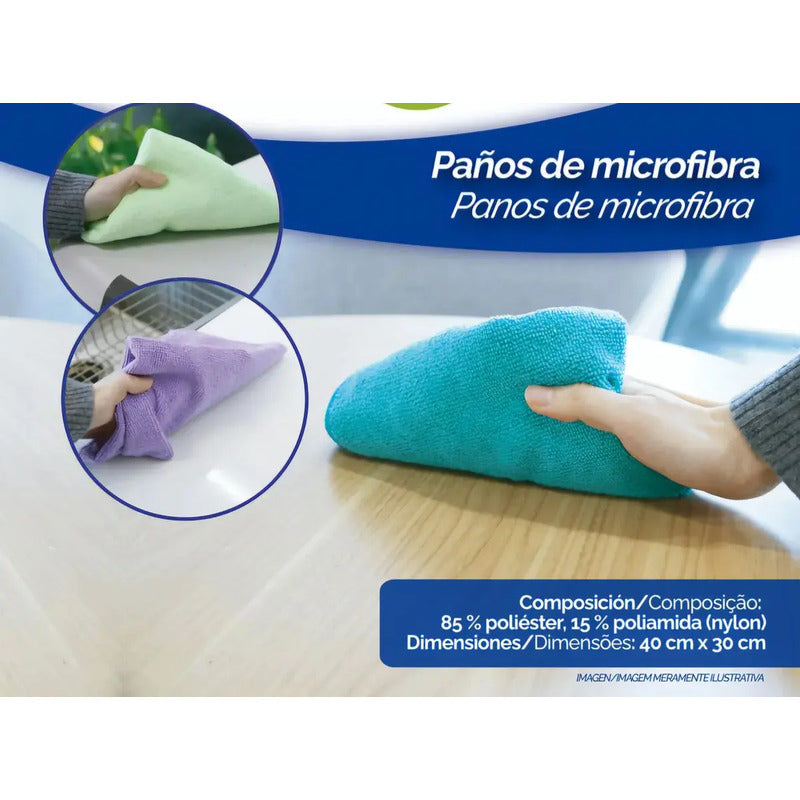 Set 5 Paños Microfibra Vario