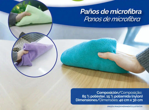 Set 5 Paños Microfibra Vario