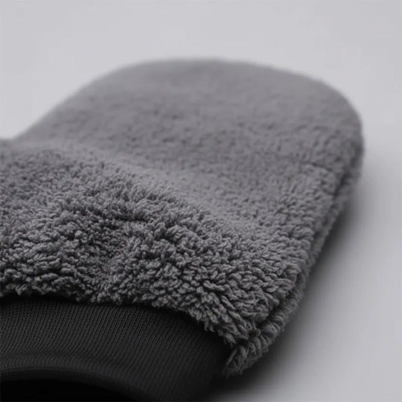Guantes De Microfibras Para Autos 23cm X 21cm Gris Oscuro