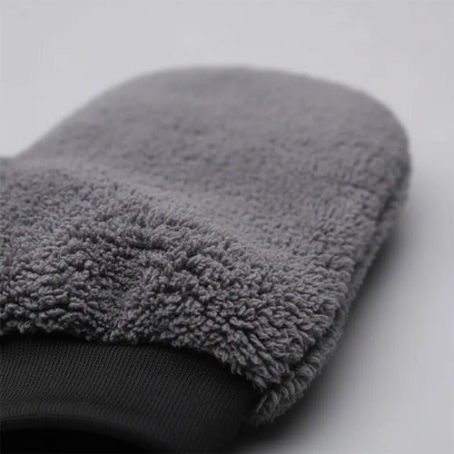 Guantes De Microfibras Para Autos 23cm X 21cm Gris Oscuro