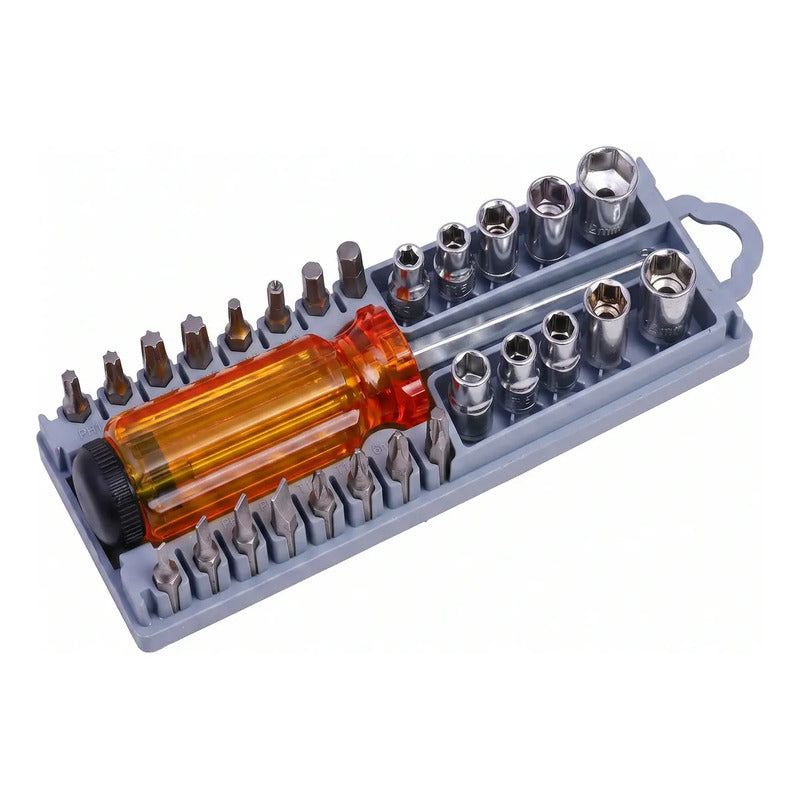 Set Destornillador Y Dados 28 Pcs En 1 Cq-220 E12138