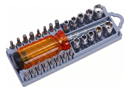 Set Destornillador Y Dados 28 Pcs En 1 Cq-220 E12138