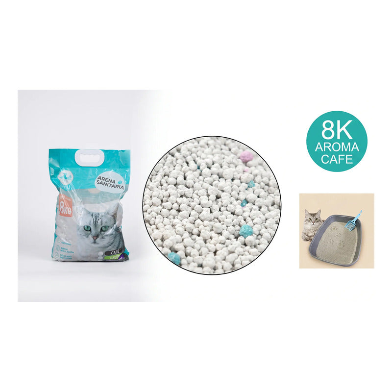 Arena Para Gato Aglutinante 24 Kg, Aroma Café