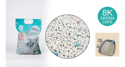 Arena Para Gato Aglutinante 24 Kg, Aroma Café