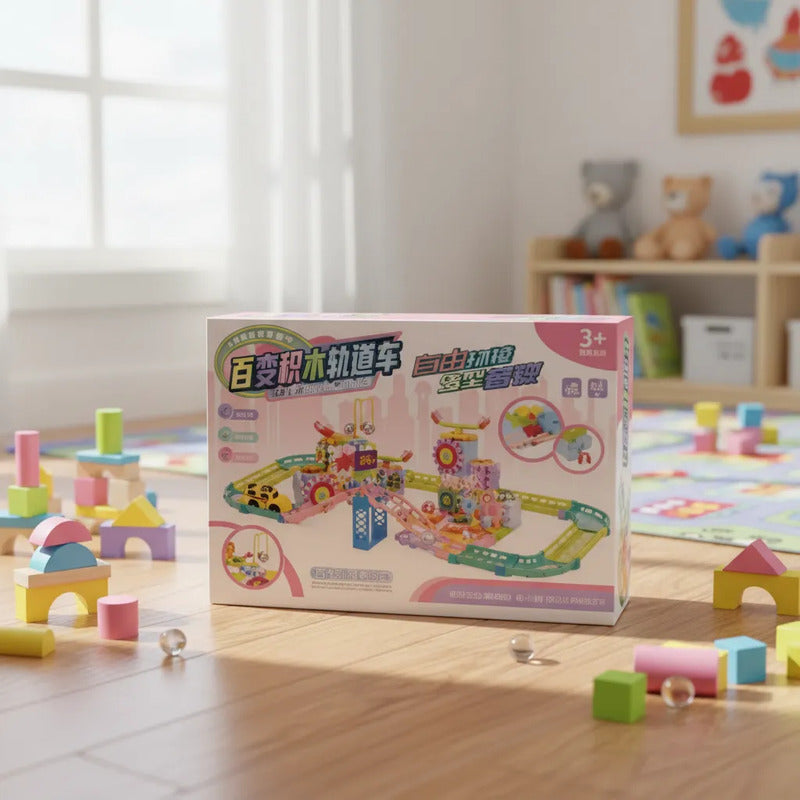 Juego Construcción Engranajes Giratorios Infantil