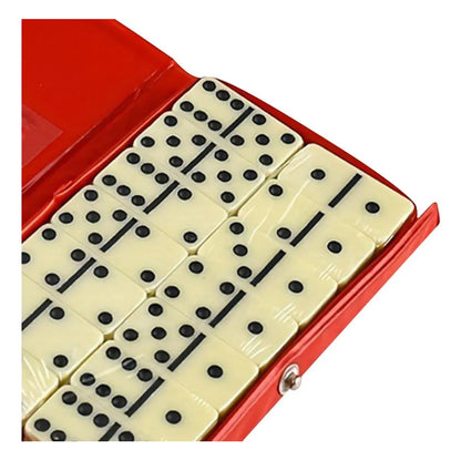 Juego De Seis Dominó Doble Juego De Bloques Clásicos Rojo