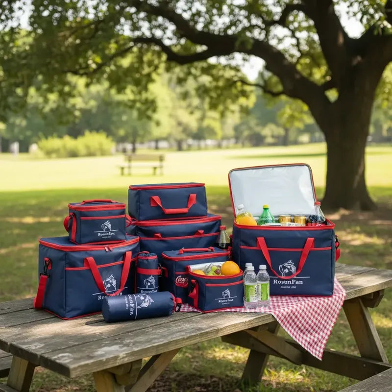 Bolso Térmico Cooler 44l Comida Bebidas Picnic Azul Oscuro