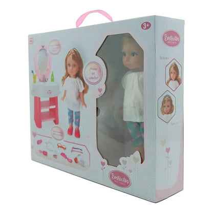 Muñeca 30cm C/tocador Bostecito Boutique