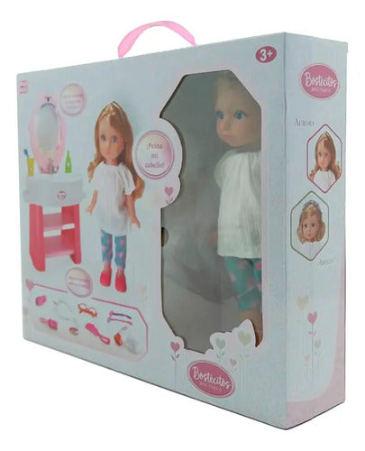 Muñeca 30cm C/tocador Bostecito Boutique