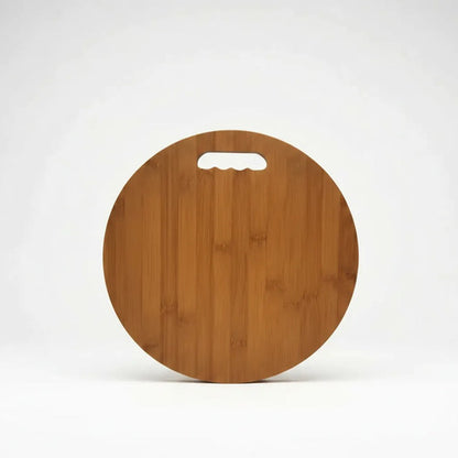 Tabla Para Picar Y Cortar De Madera Circular 32cm Liso Lisa Bambú