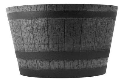 Macetero Look Barril 52×31cm Negro