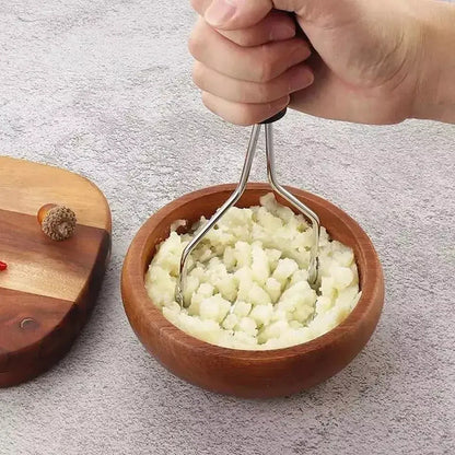 Moledor De Papas Utensilio Triturador Puré 25 Cm Plateado