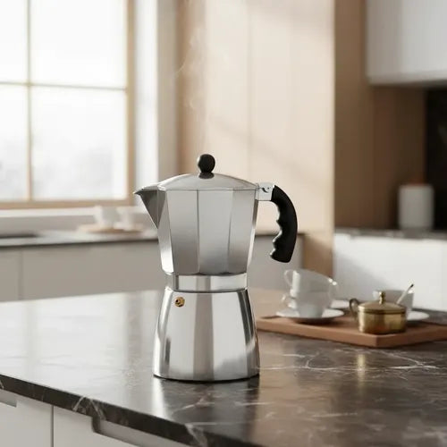 Cafetera Fantuzzi Luna 6 Tazas Automática Italiana