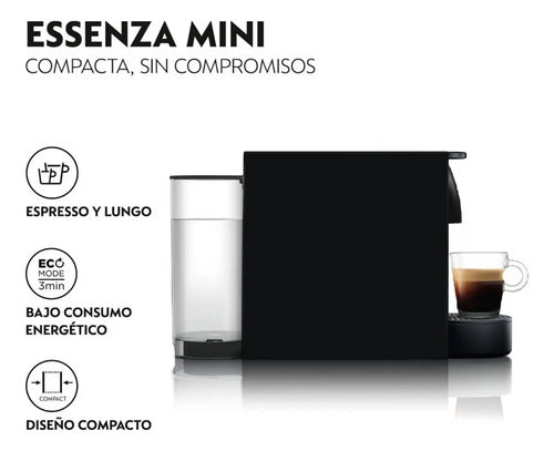 Cafetera Nespresso Essenza Mini Black