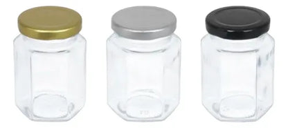 Pack 12 Botellas Hexagonal 280 Ml Compacta Vidrio