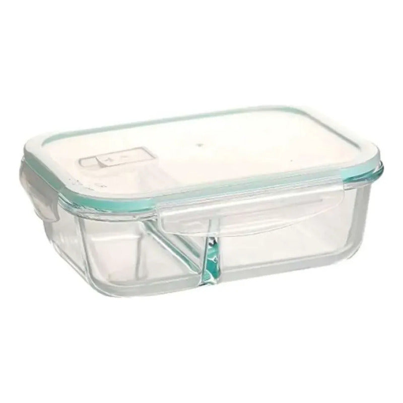 Tupper Hermético Vidrio 1040ml Transparente