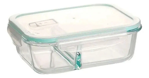 Tupper Hermético Vidrio 1040ml Transparente