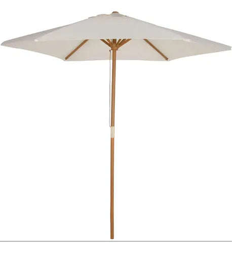 Quitasol Madera 2.5x2.25 Metros Blanco Marca Just Home Colle