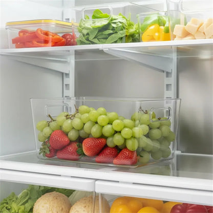 Caja Organizadora Refrigerador 29cm Transparente Apilable Mu Transparente